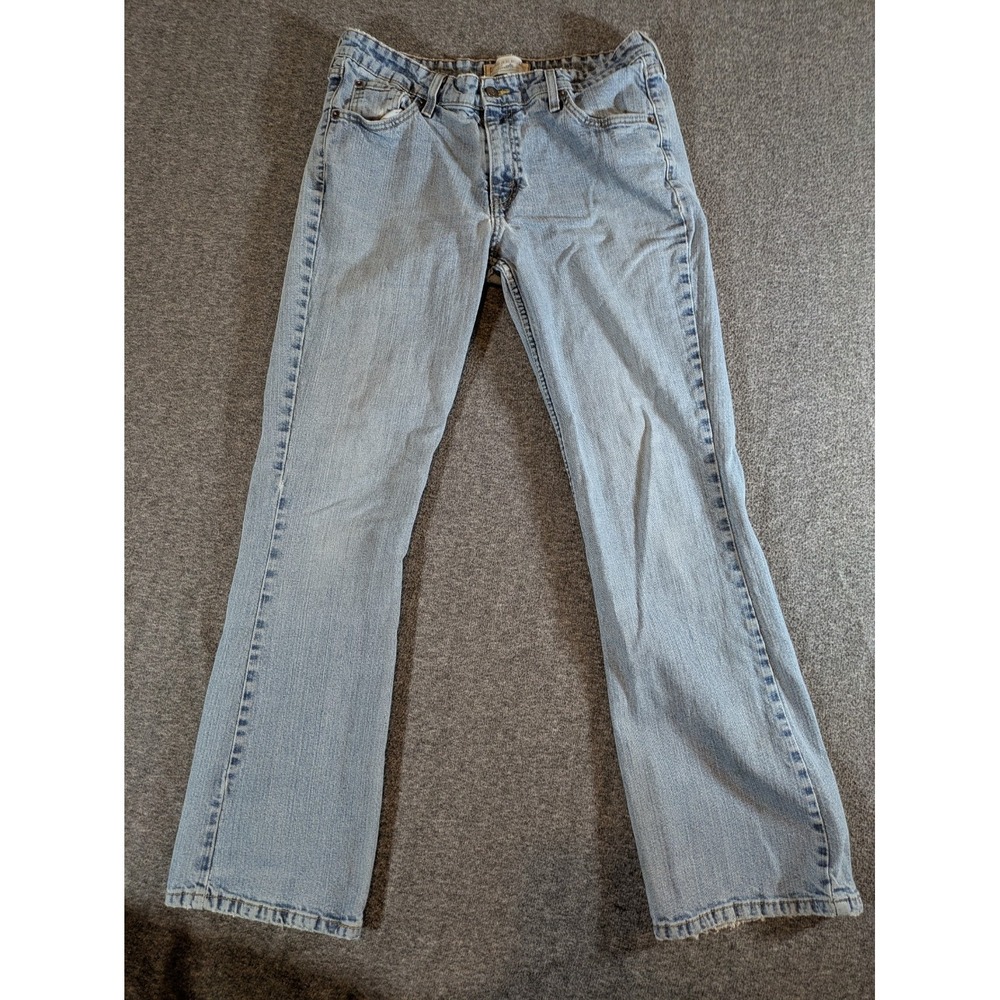 Levis Jeans Womens Size 14 Blue Bootcut Algodon Signature Stretch Low Rise